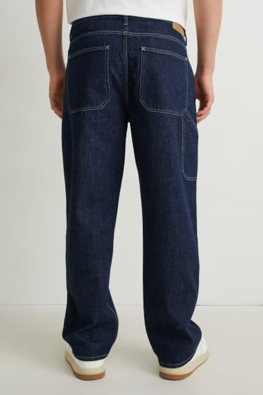 Uomo - Relaxed jeans - con fibre di canapa - jeans blu scuro