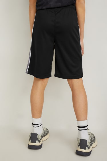 Kinder Jungen - Multipack 2er - Shorts - schwarz