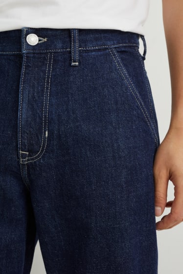 Uomo - Relaxed jeans - con fibre di canapa - jeans blu scuro