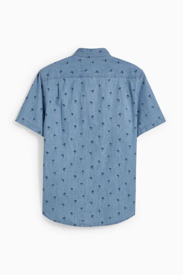 Home - Camisa texana - regular fit - button-down - blau