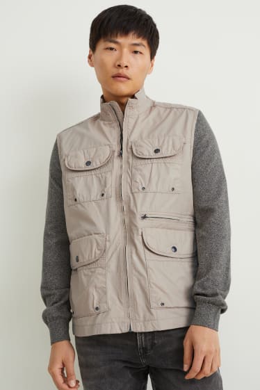 Hommes - Gilet - beige