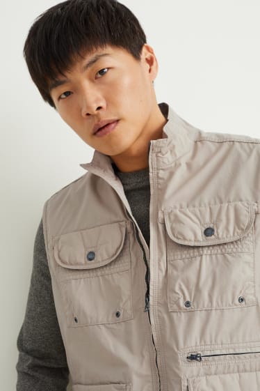 Men - Waistcoat - beige