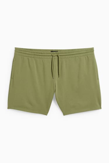 Hommes - Short en molleton - vert