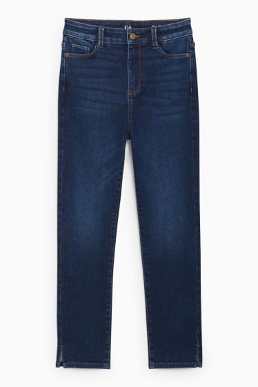 Dona - Slim jeans - high waist - texà blau