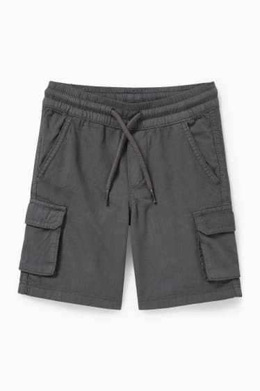 Enfants garçons - Short cargo - gris