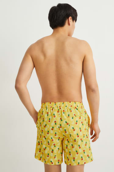 Hommes - Short de bain - jaune
