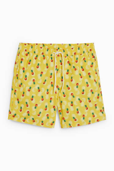 Hommes - Short de bain - jaune