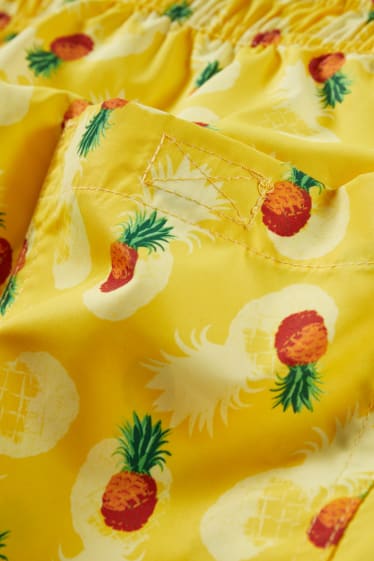 Hommes - Short de bain - jaune