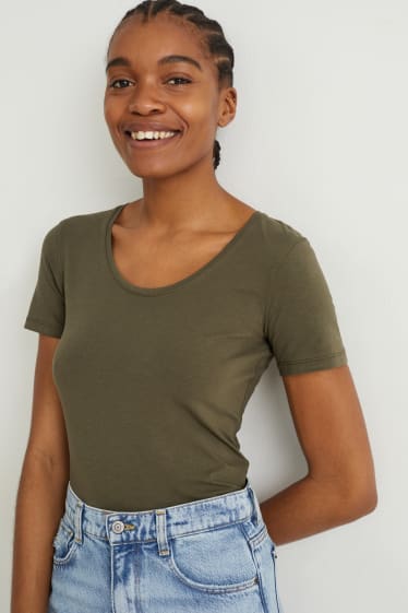 Mujer - Camiseta básica - verde
