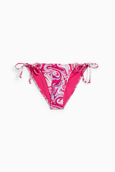Femei - CLOCKHOUSE - chiloți bikini brazilieni - talie joasă - cu model - roz