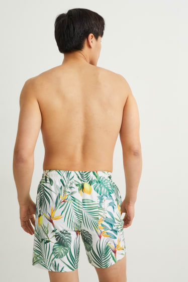 Hommes - Short de bain - blanc