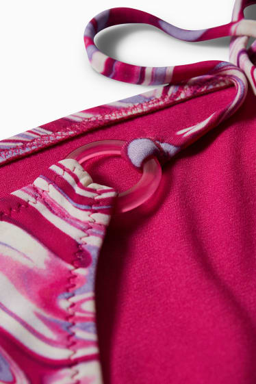 Dona - CLOCKHOUSE - pantalons de biquini brasilers - low waist - estampat - fúcsia
