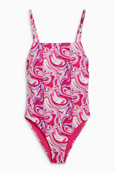 Kobiety - CLOCKHOUSE - strój kąpielowy w brazylijskim stylu - wyściełany - ze wzorem - różowy