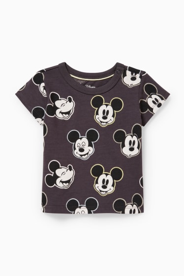Miminka - Mickey Mouse - tričko s krátkým rukávem pro miminka - černá