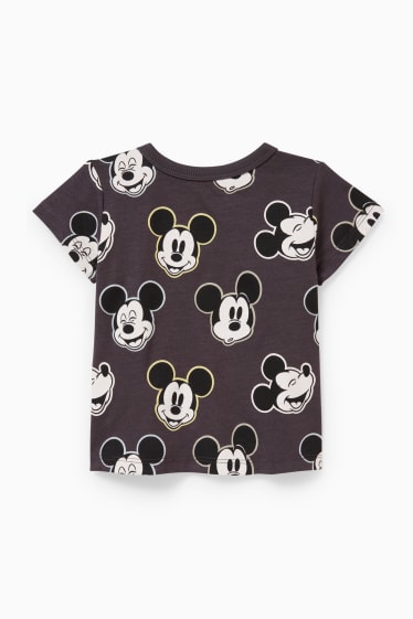 Bebeluși - Mickey Mouse - tricou cu mânecă scurtă bebeluși - negru