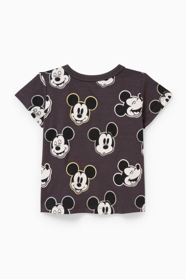 Miminka - Mickey Mouse - tričko s krátkým rukávem pro miminka - černá