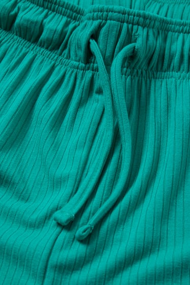 Mujer - Pantalón corto de pijama - con viscosa - verde