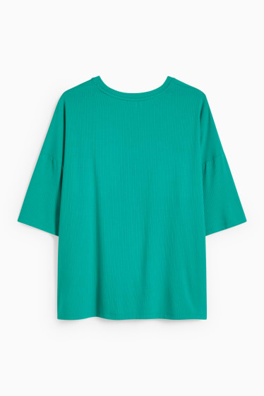 Damen - Pyjamashirt - mit Viskose - grün