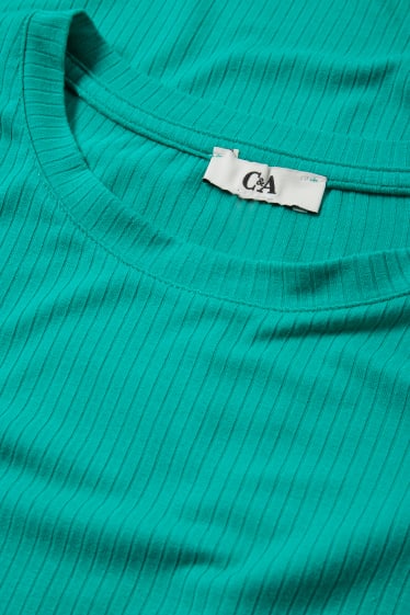 Damen - Pyjamashirt - mit Viskose - grün
