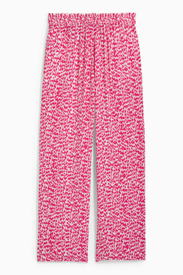 Dona - Pantalons - mid waist - Palazzo - estampat - fúcsia
