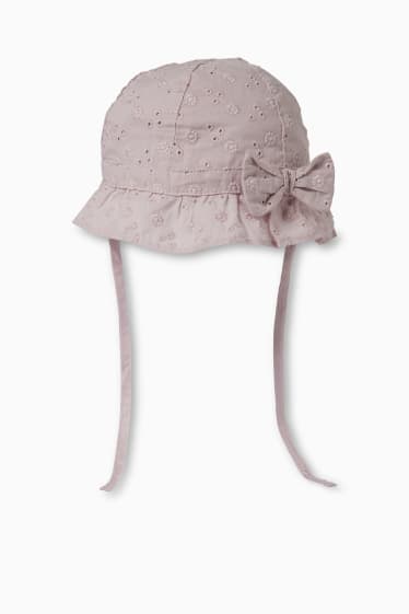 Baby Mädchen - Baby-Hut - hellviolett