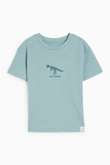 Kinder Jungen - Dino - Kurzarmshirt - mintgrün