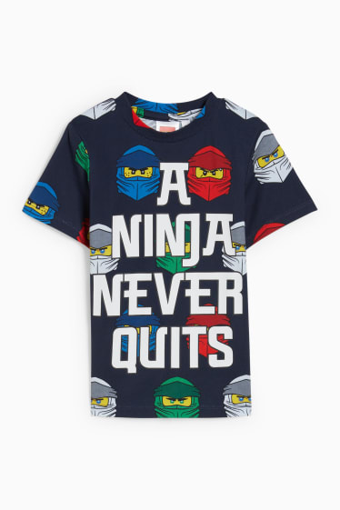 Enfants garçons - Lego Ninjago - haut à manches courtes - bleu foncé