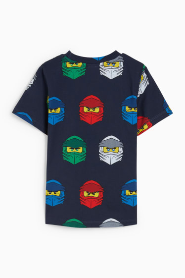 Enfants garçons - Lego Ninjago - haut à manches courtes - bleu foncé