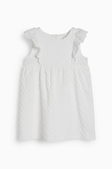 Baby: meisjes - Babyjurk - wit