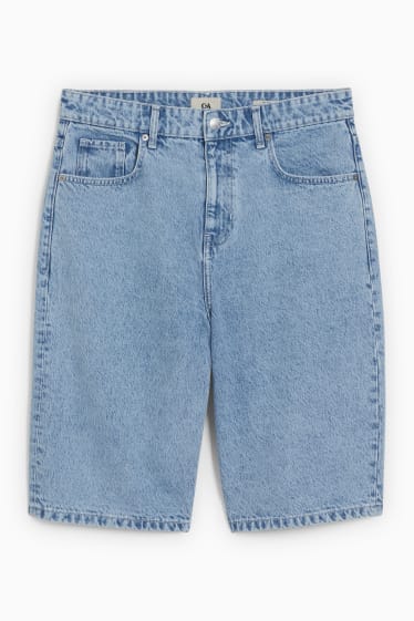 Men - Denim shorts - denim-light blue