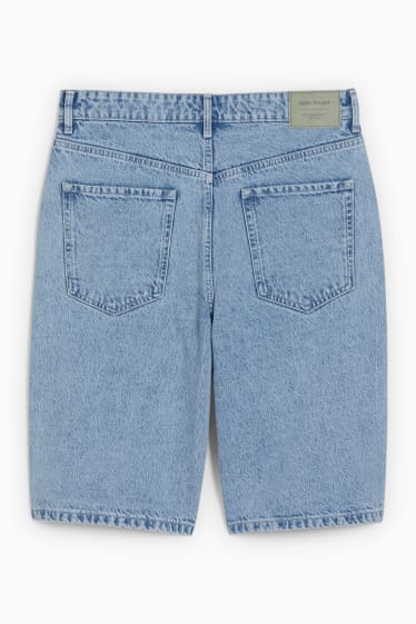 Men - Denim shorts - denim-light blue