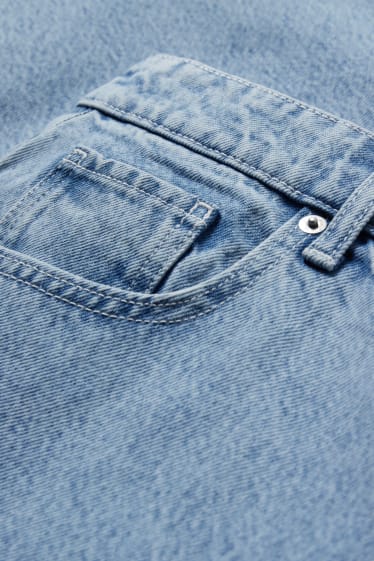 Men - Denim shorts - denim-light blue