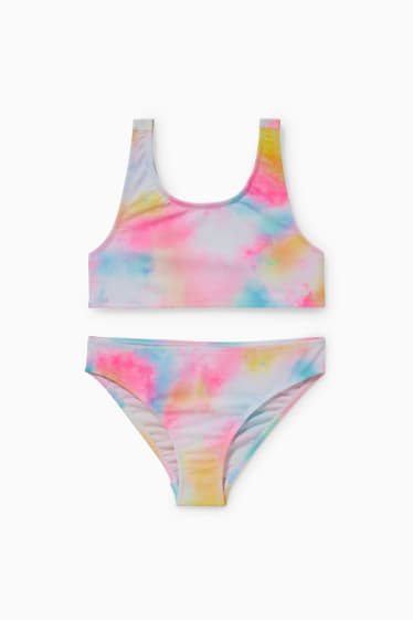 Kinderen: meisjes - Bikini - LYCRA® XTRA LIFE™ - 2-delig - met patroon - roze