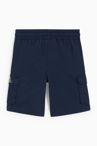 Nen - Super Mario - Pantalons curts cargo - blau fosc