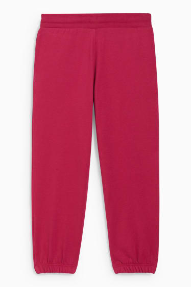 Dětské - Teplákové kalhoty - růžová