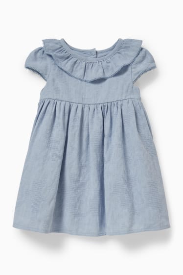 Baby: meisjes - Babyjurk - lichtblauw