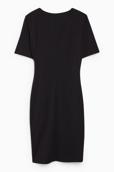 Femmes - Robe ornée d'un nœud - noir