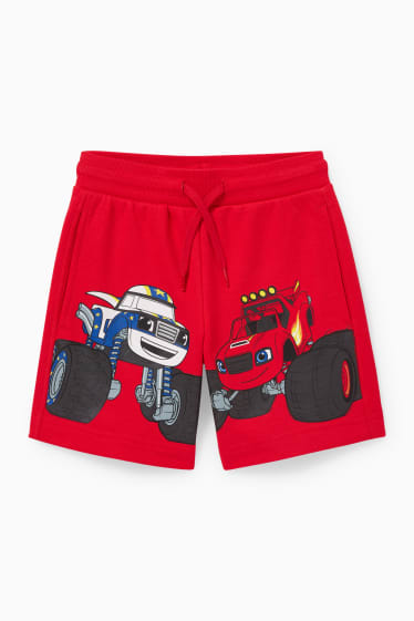Children Boys - Sweat shorts - red
