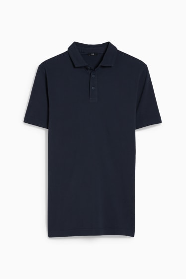Bărbați - Tricou polo - albastru închis