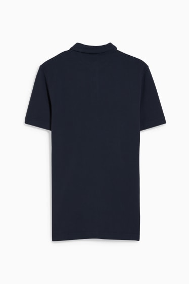 Bărbați - Tricou polo - albastru închis