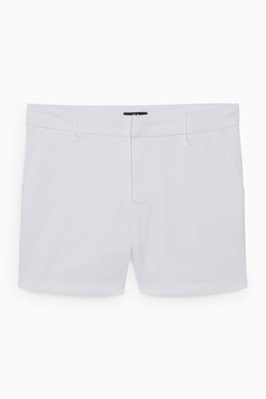 Damen - Shorts - Mid Waist - weiss