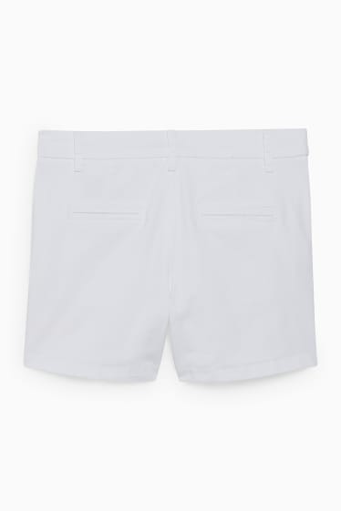Femmes - Shorts - mid waist - blanc