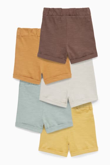 Babys - Set van 5 - baby-shorts - geel