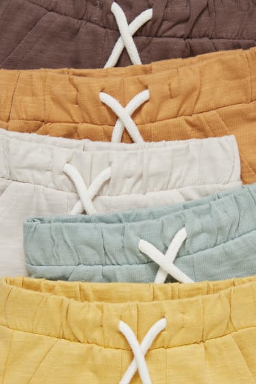 Bébés - Lot de 5 - shorts pour bébé - jaune