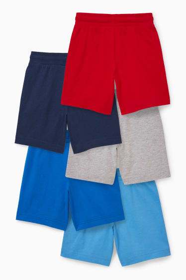 Kinder Buben - Multipack 5er - PAW Patrol - Shorts - dunkelblau