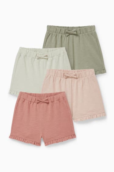 Babies - Multipack of 4 - baby shorts - light green