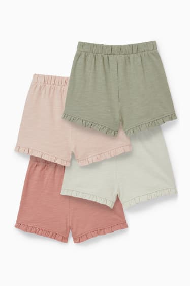 Babys - Set van 4 - babyshort - lichtgroen