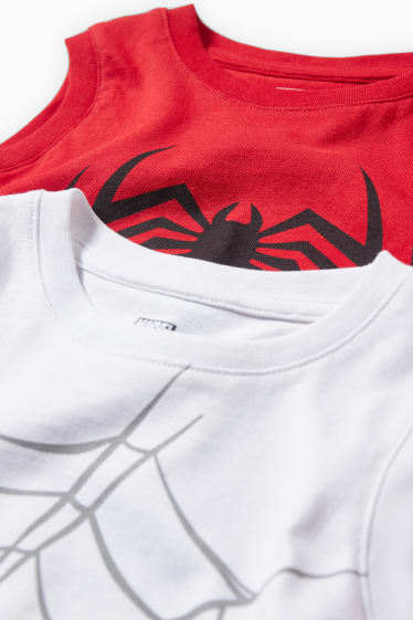 Nen - Paquet de 2 - Spiderman - samarreta sense mànigues - blanc