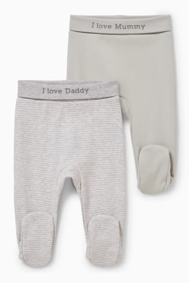 Bébés - Lot de 2 - pantalons de nouveau-né - vert menthe