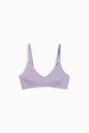 Femei - Top bikini - vătuit - LYCRA® XTRA LIFE™ - violet deschis